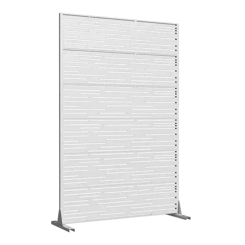 Écrans extérieurs en métal blanc de type ombre