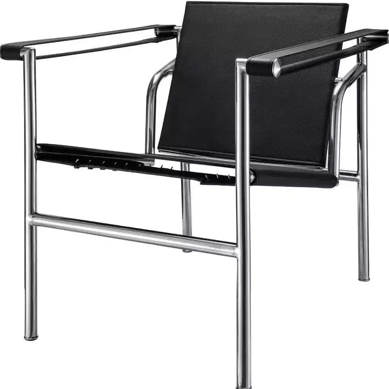 Fauteuil en acier inoxydable argenté