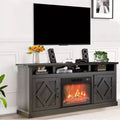Meuble TV avec cheminée