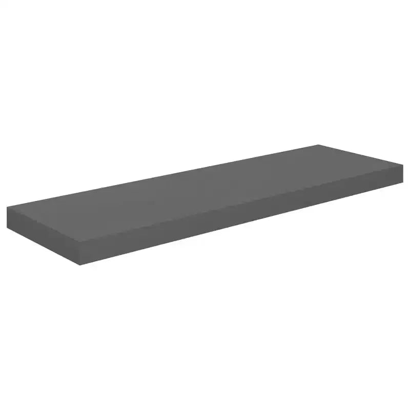 Étagère murale en MDF gris brillant et métal