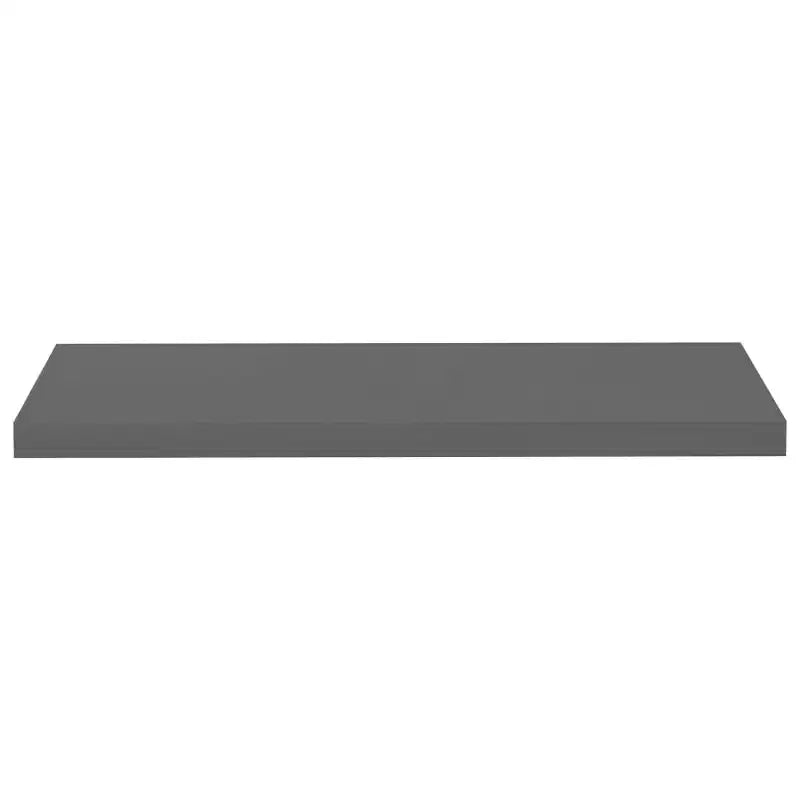 Étagère murale en MDF gris brillant et métal
