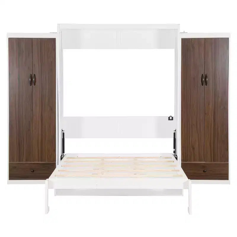 Lit armoire escamotable avec penderie