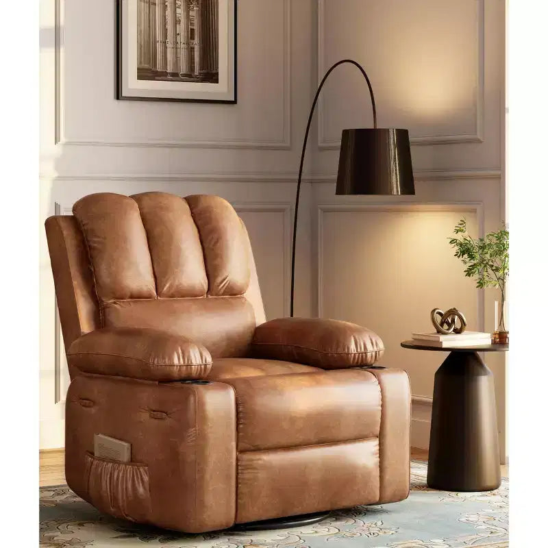 Fauteuil inclinable manuel avec vibrations apaisantes Chaleur lombaire