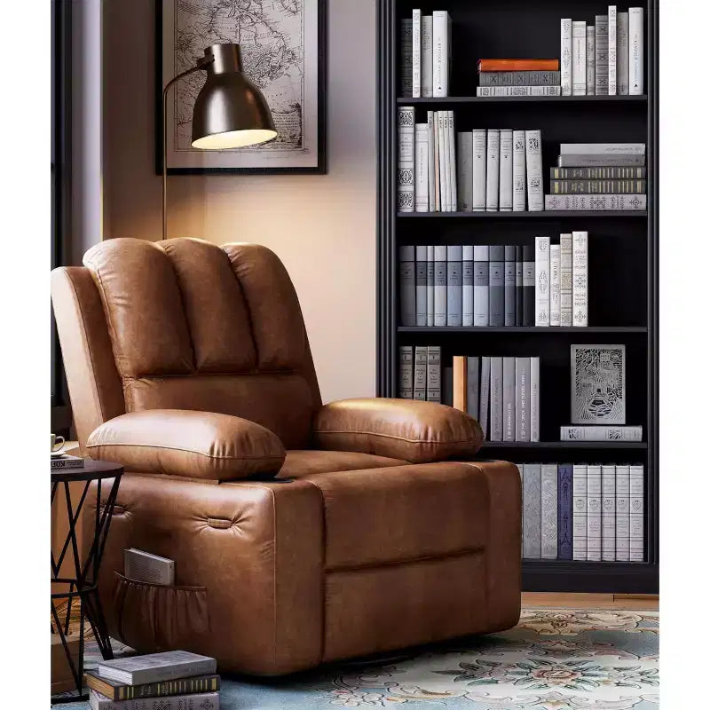 Fauteuil inclinable manuel avec vibrations apaisantes Chaleur lombaire
