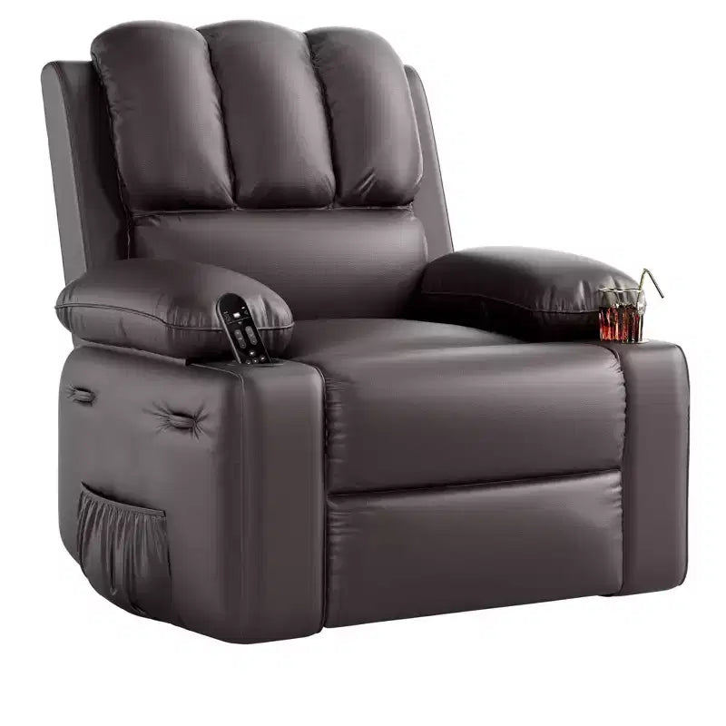 Fauteuil inclinable manuel avec vibrations apaisantes Chaleur lombaire