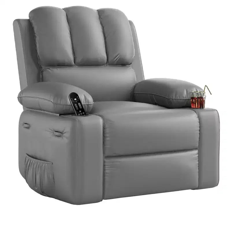 Fauteuil inclinable manuel avec vibrations apaisantes Chaleur lombaire