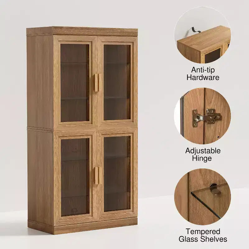 Meuble de rangement décoratif en bois Meuble d'appoint polyvalent