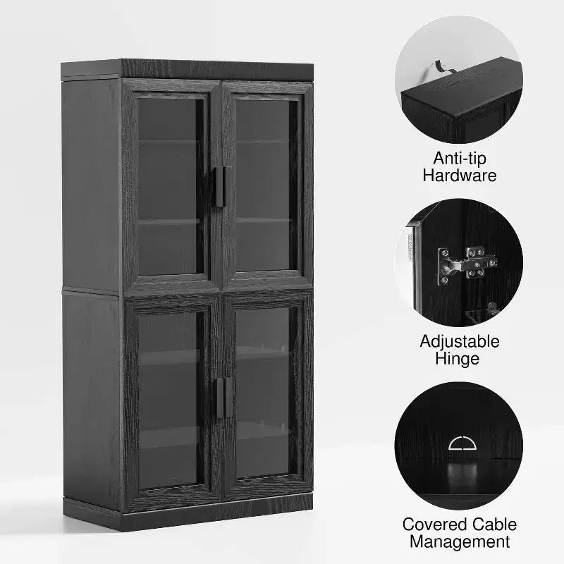 Meuble de rangement décoratif en bois Meuble d'appoint polyvalent