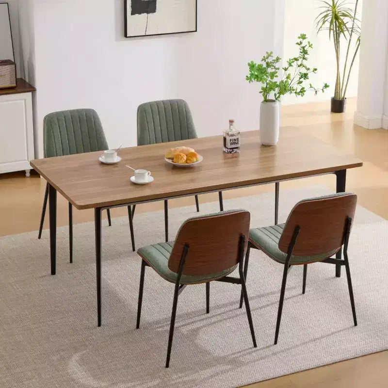 Chaise de salle à manger rembourrée moderne du milieu du siècle