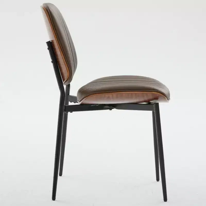 Chaise de salle à manger rembourrée moderne du milieu du siècle