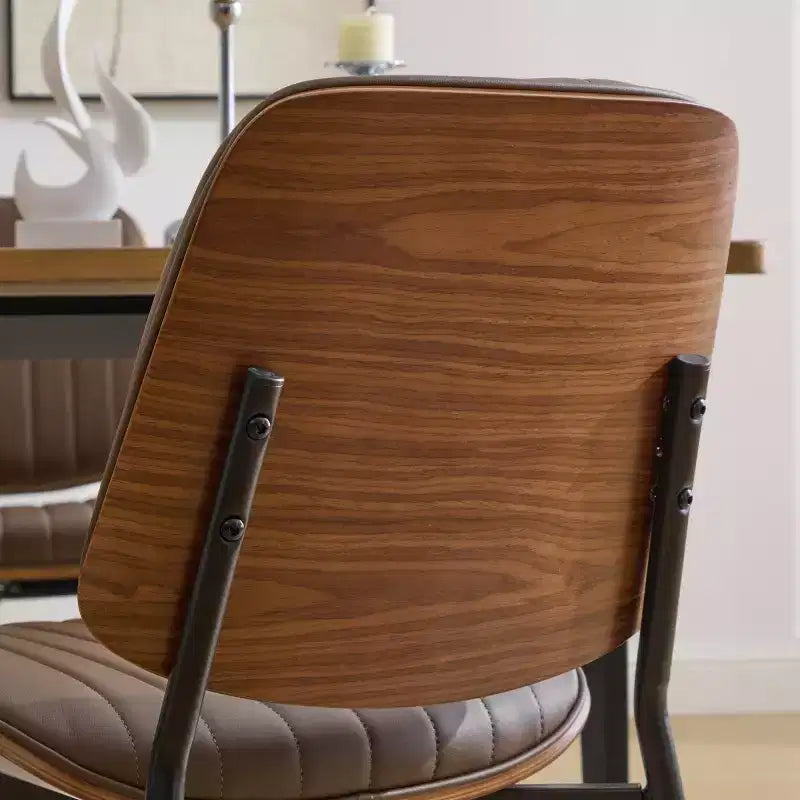 Chaise de salle à manger rembourrée moderne du milieu du siècle
