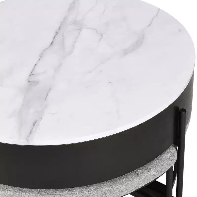 Table basse relevable ronde