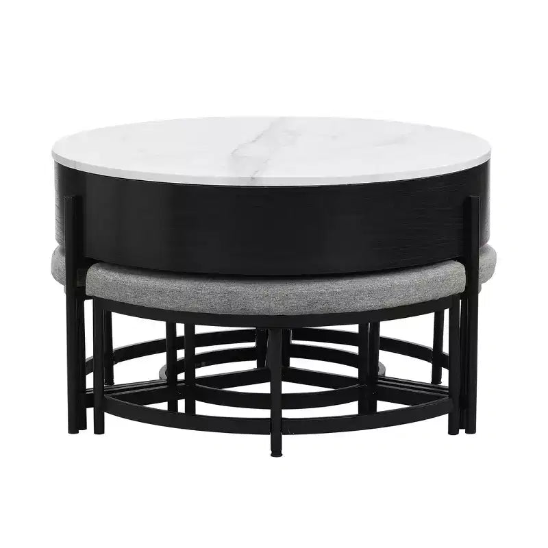 Table basse relevable ronde