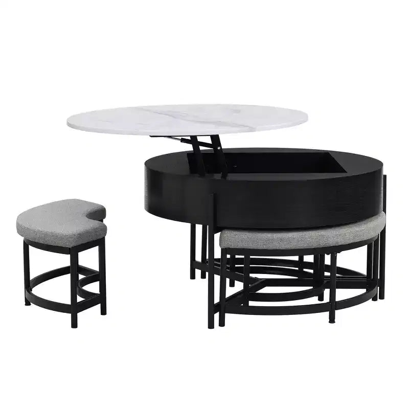 Table basse relevable ronde