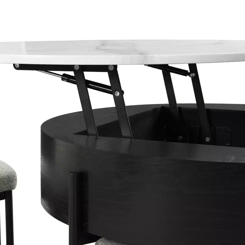 Table basse relevable ronde
