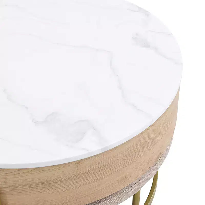 Table basse relevable ronde