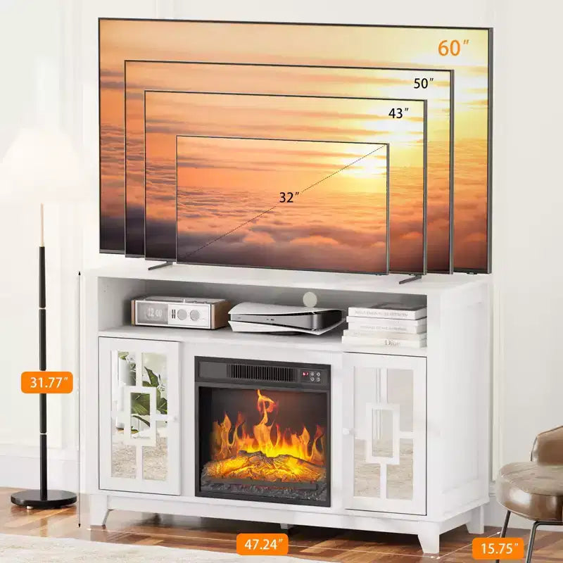 Meuble TV avec cheminée Meuble TV moderne