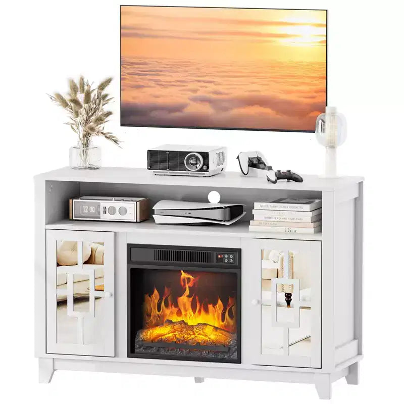 Meuble TV avec cheminée Meuble TV moderne