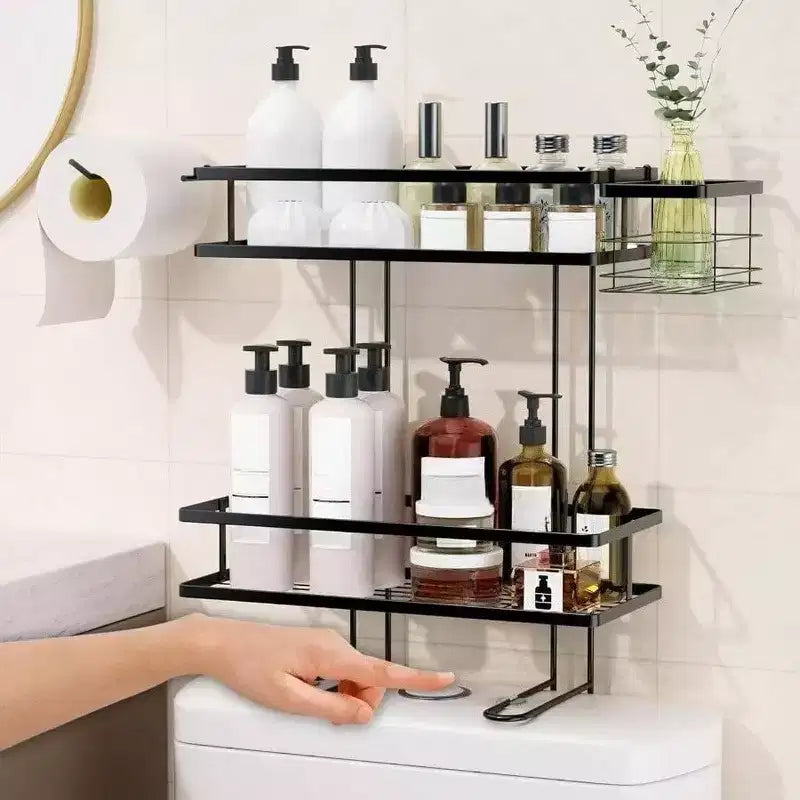 Organisateur de salle de bain avec panier amovible