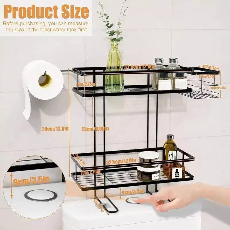 Organisateur de salle de bain avec panier amovible