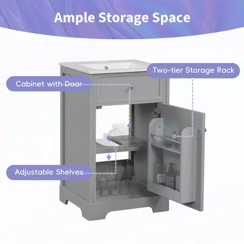 Meuble-lavabo avec évier Soft