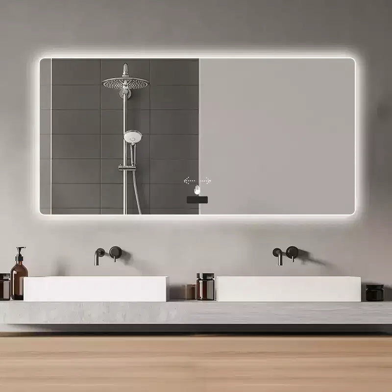 Miroir de salle de bain mural à LED