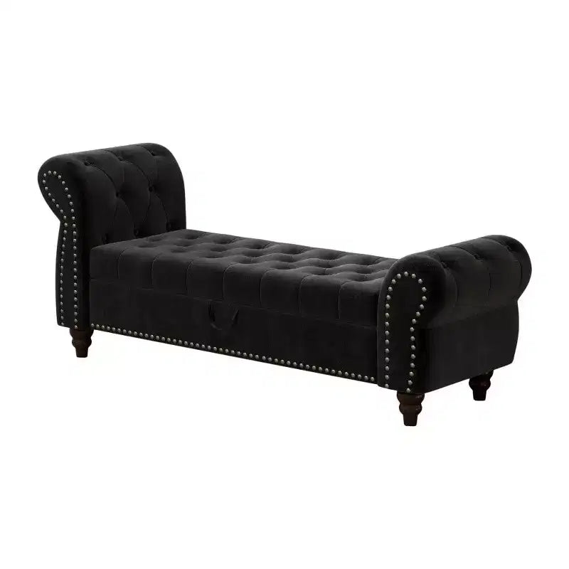 Banc de rangement rectangulaire