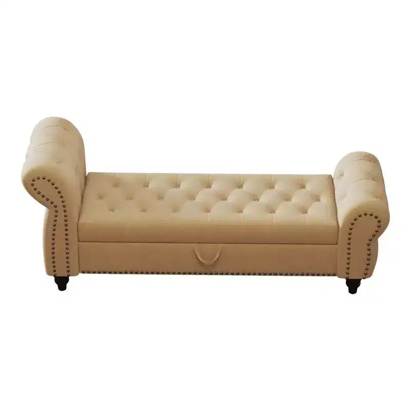 Banc de rangement rectangulaire