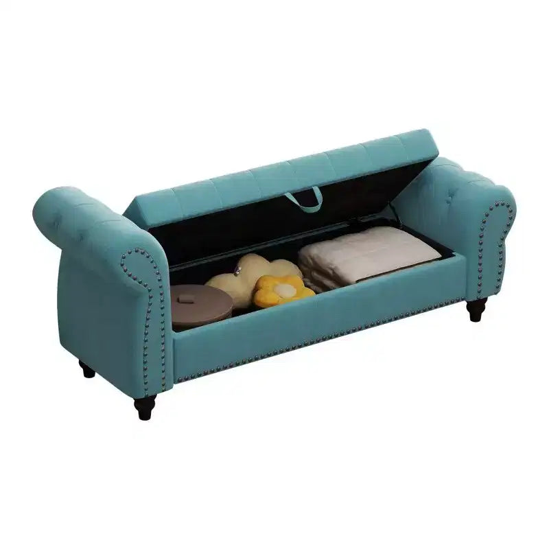 Banc de rangement rectangulaire