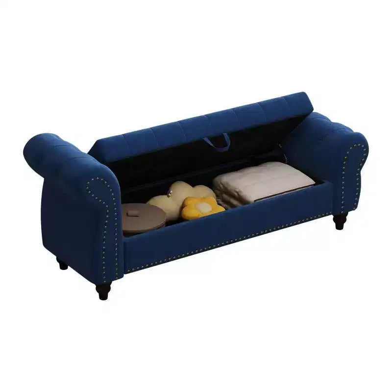 Banc de rangement rectangulaire