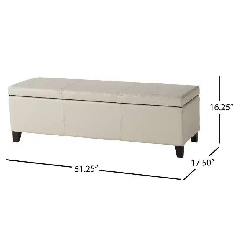 Banc de rangement avec couvercle à fermeture amortie