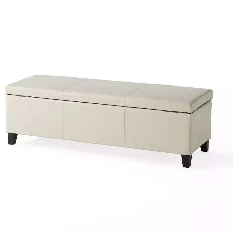 Banc de rangement avec couvercle à fermeture amortie