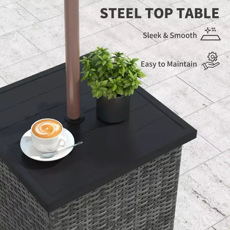 Table d'appoint en osier