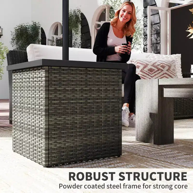 Table d'appoint en osier