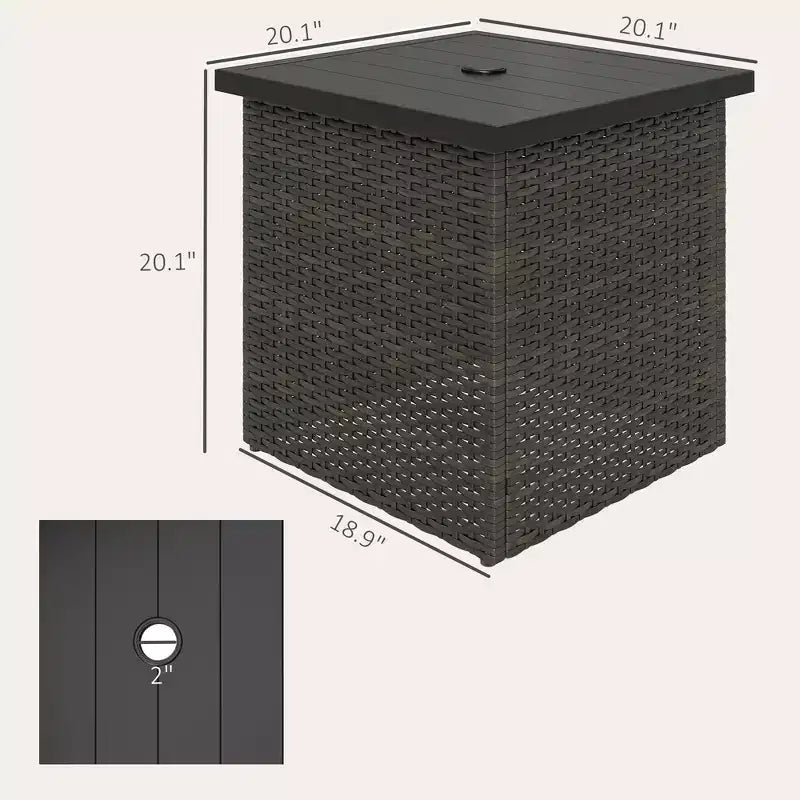 Table d'appoint en osier