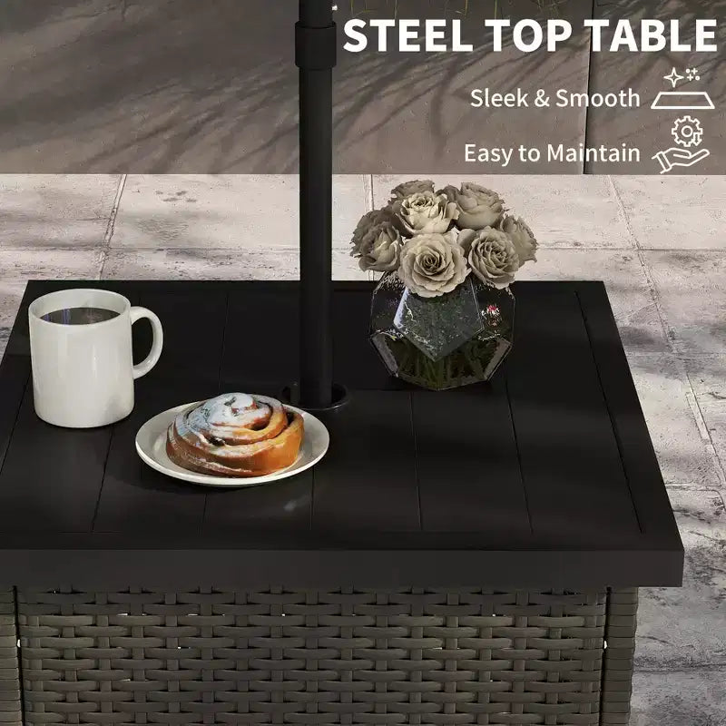 Table d'appoint en osier