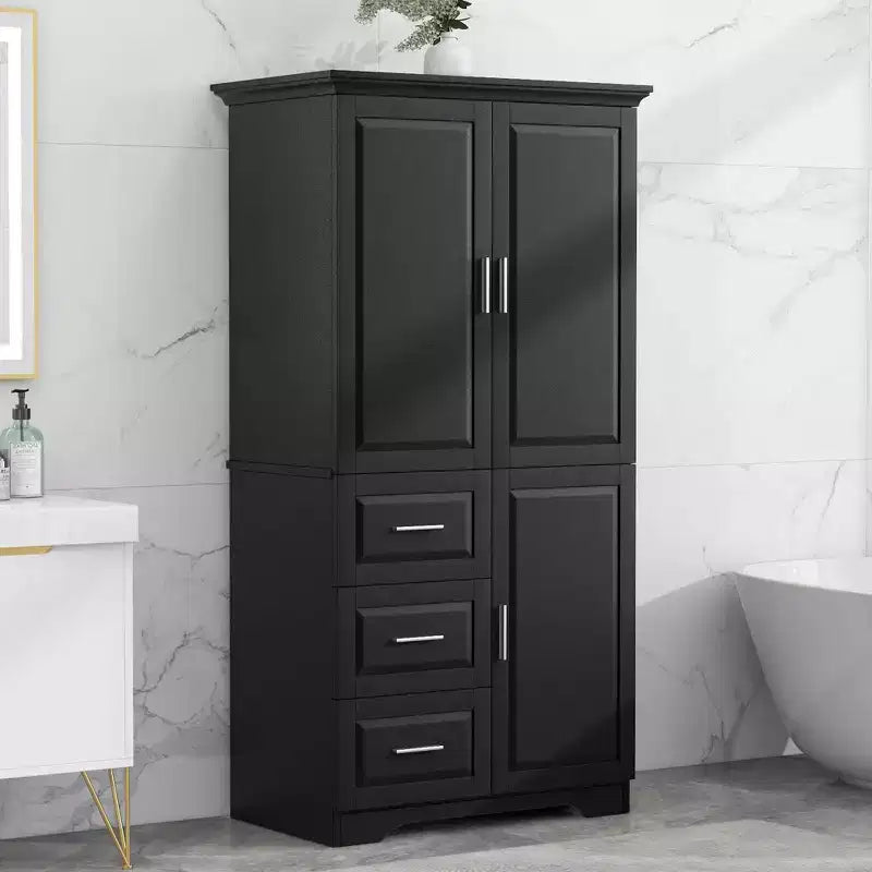 Meuble de rangement haut et large blanc