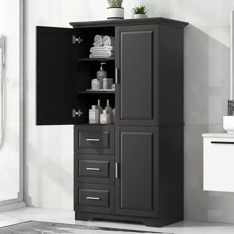 Meuble de rangement haut et large blanc