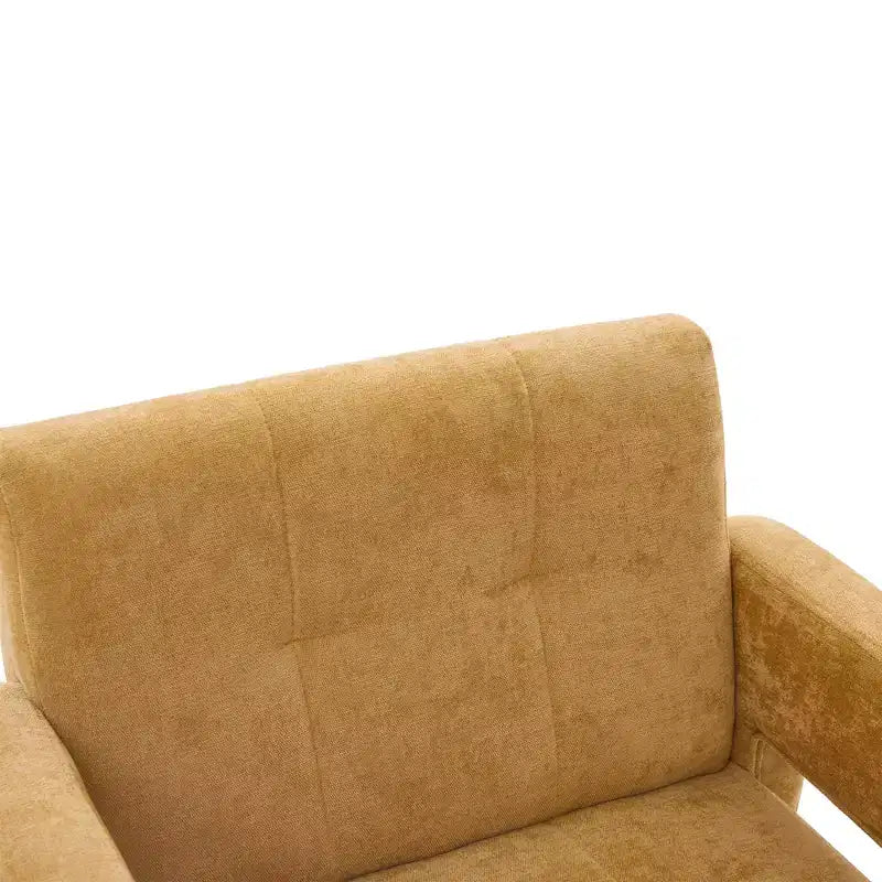 Fauteuil d'appoint Louver moderne en bois et en chenille