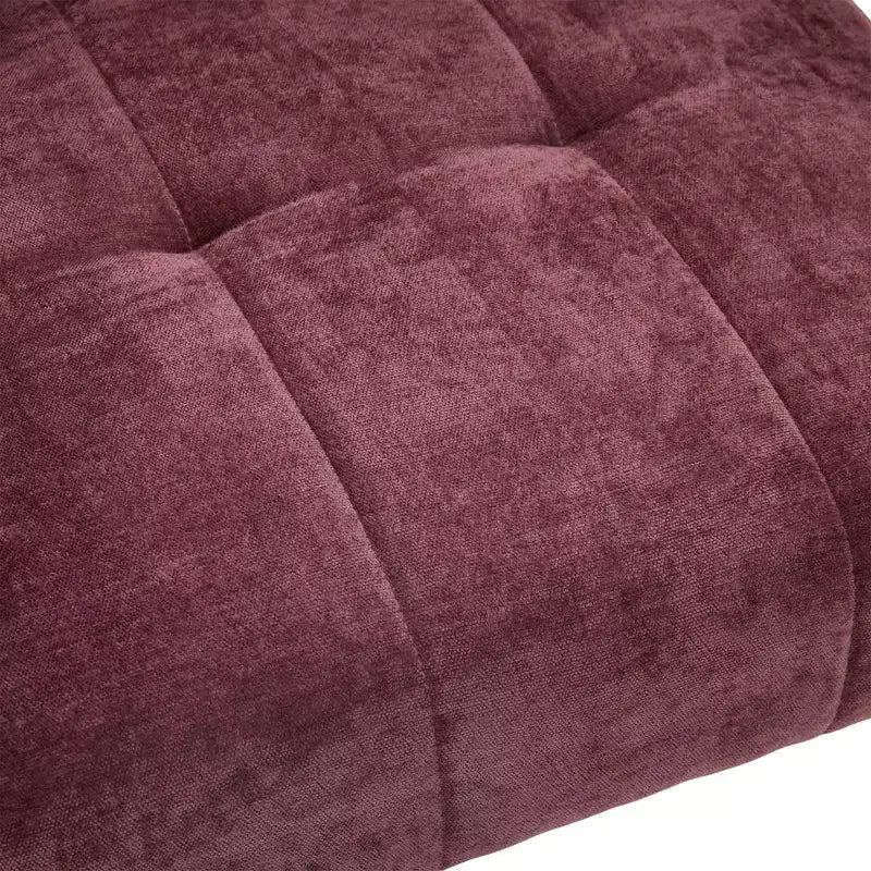 Fauteuil d'appoint Louver moderne en bois et en chenille
