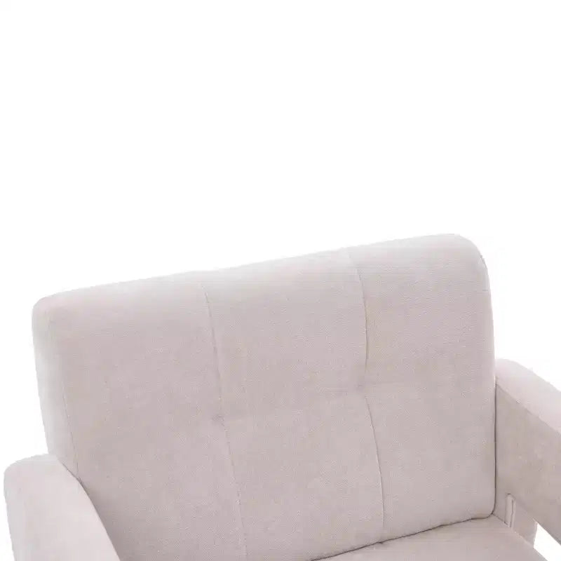 Fauteuil d'appoint Louver moderne en bois et en chenille