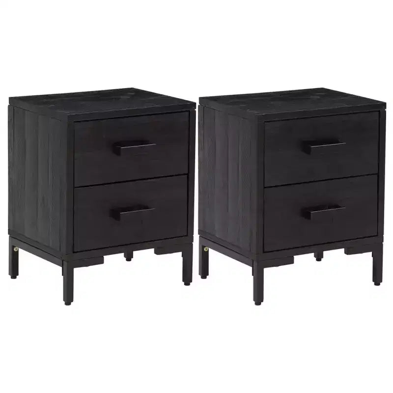 vidaXL Nightstand Bedside End Side Table with Drawer Furniture Solid Wood Pine