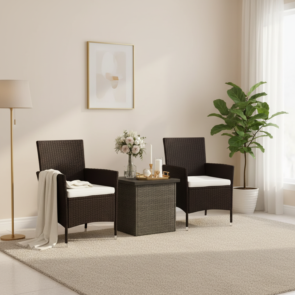 Table d'appoint en osier