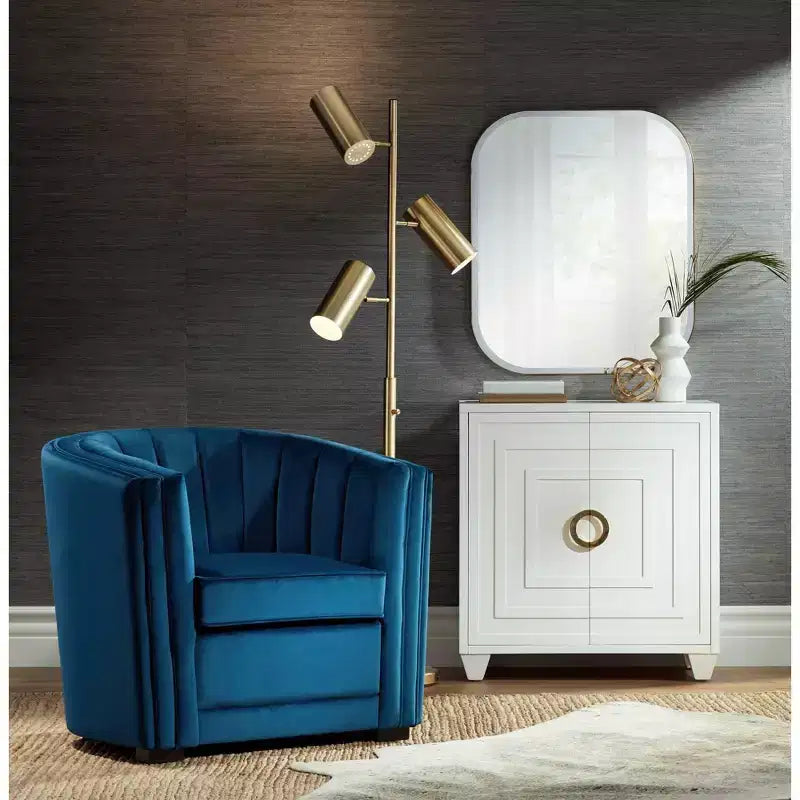 Meuble d'appoint blanc moderne et luxueux