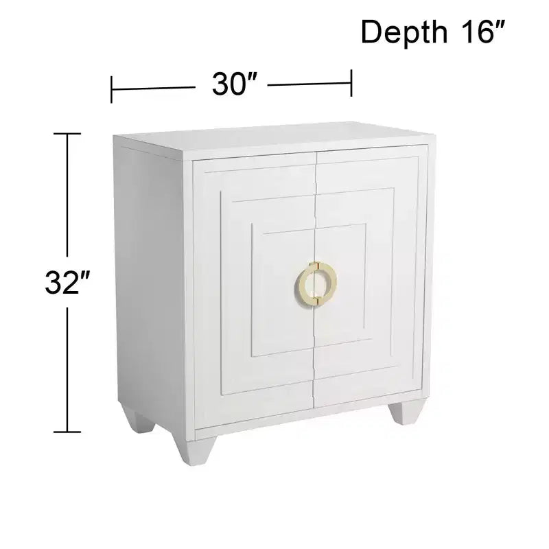 Meuble d'appoint blanc moderne et luxueux