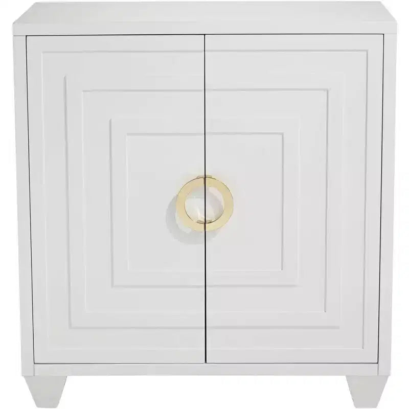 Meuble d'appoint blanc moderne et luxueux
