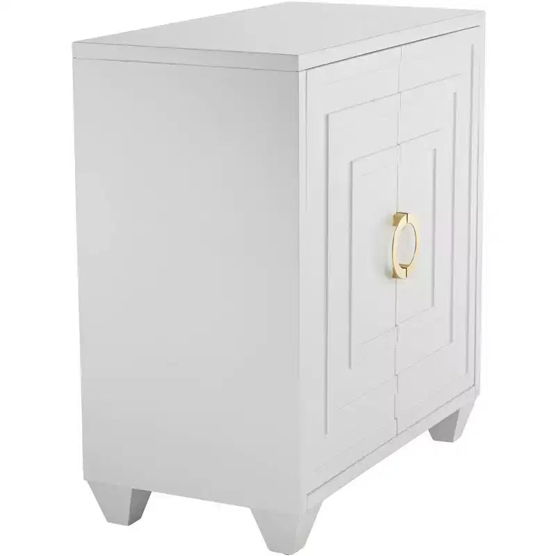 Meuble d'appoint blanc moderne et luxueux