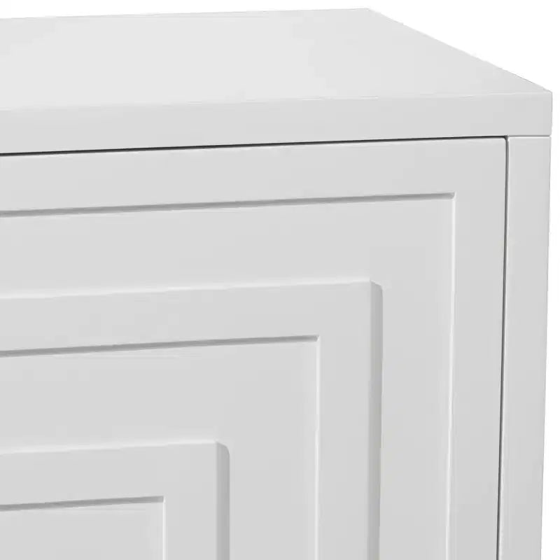 Meuble d'appoint blanc moderne et luxueux