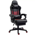 Vinsetto Racing Gaming Chair Diamond PU Leather Office Gamer Chair High Back Swivel Recliner with Footrest Lumbar Support Adjustable Height