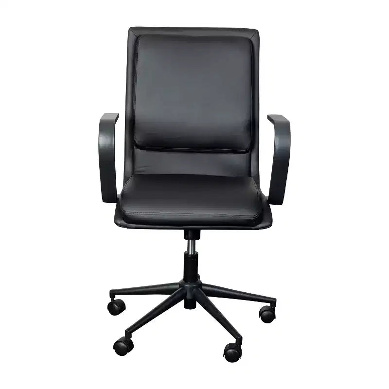 Chaise de bureau de direction rembourrée à dossier mi-haut